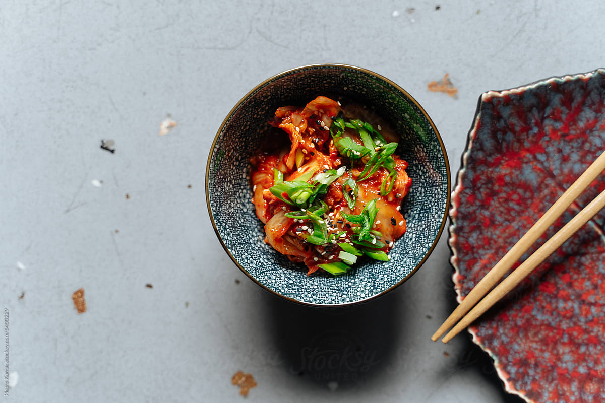 Small bowl of kimchi