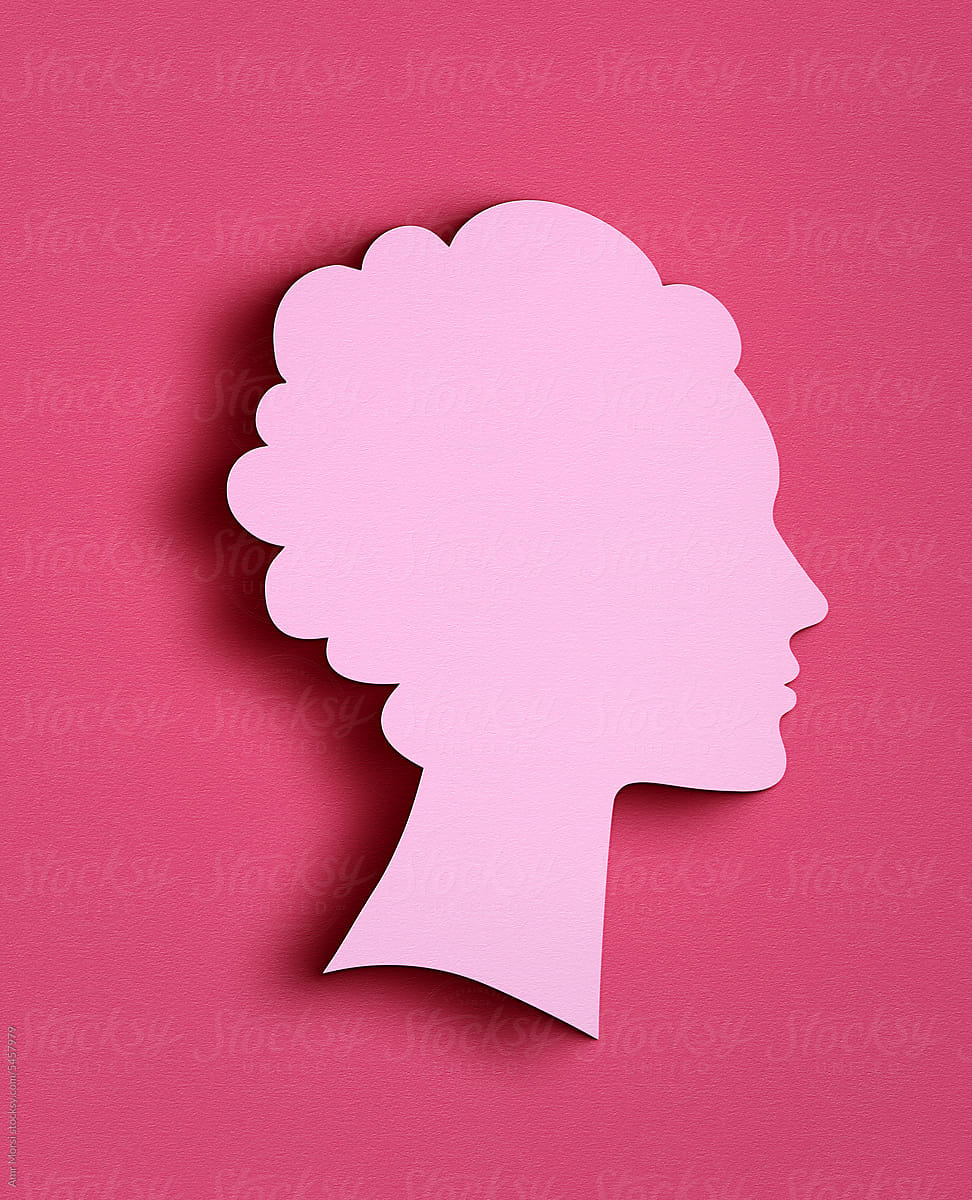 A Conceptual Paper Cut-Out Illustration of a Woman\'s