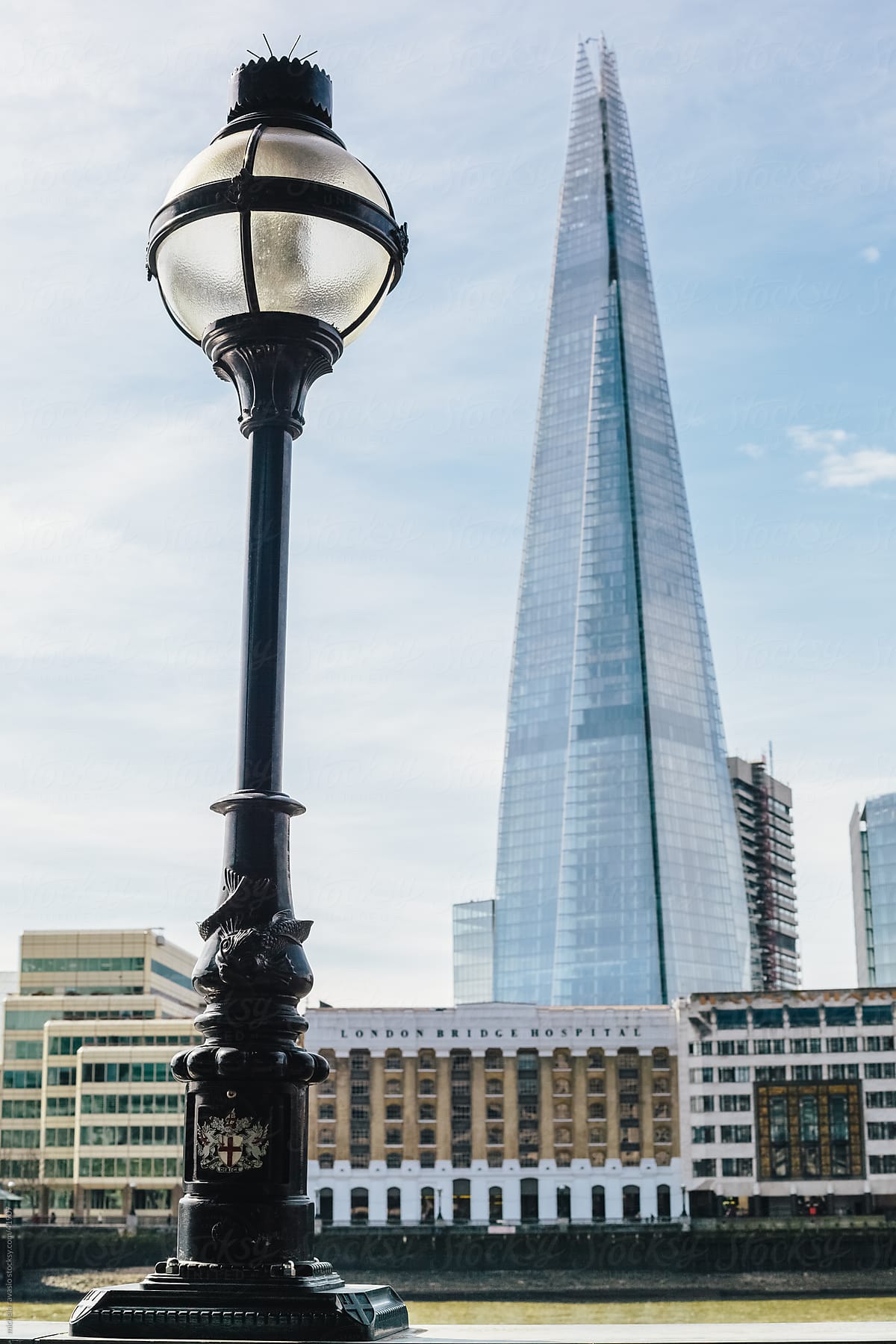 Lamppost with the Shard in the background