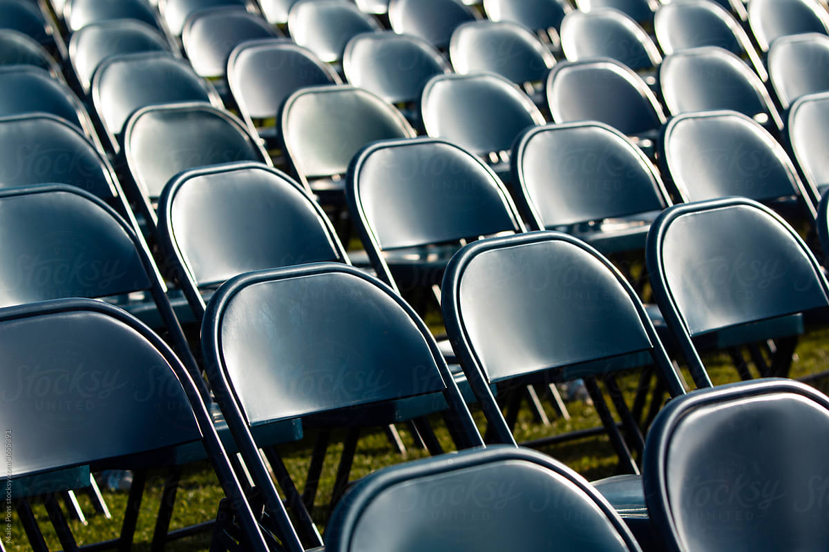 Empty Graduation Chairs