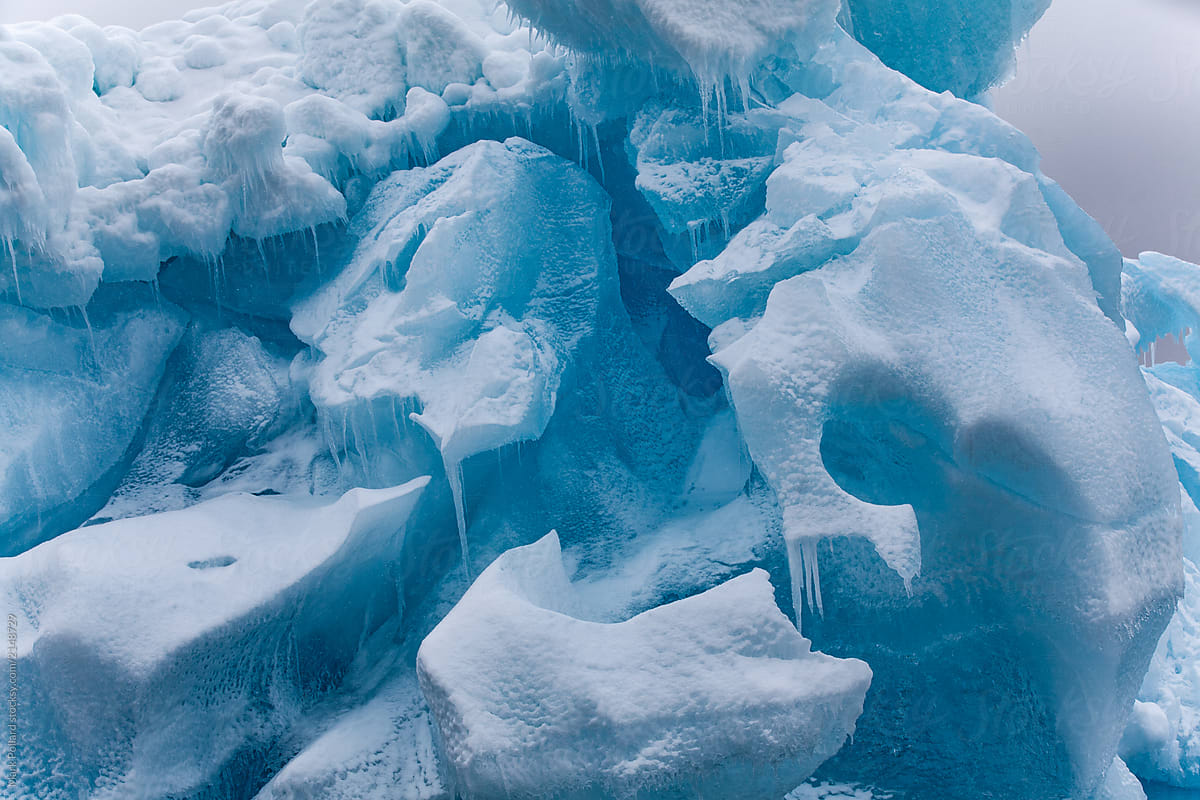 Close-up Of An Ancient Glacier by Mark Pollard