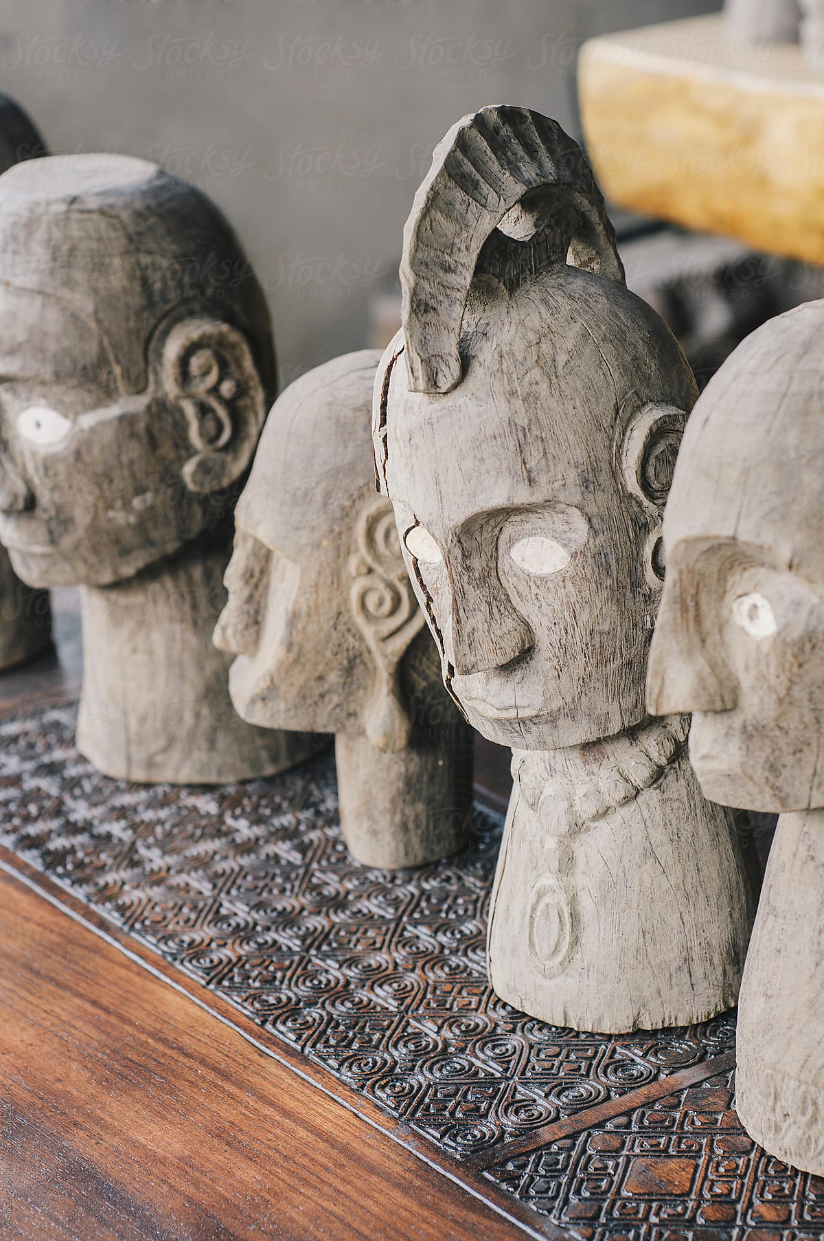 Primitive Art. Wooden Sacred Idols.