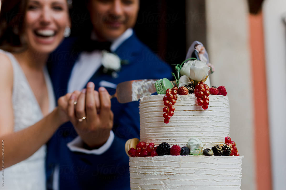 wedding ceremony cake cutting