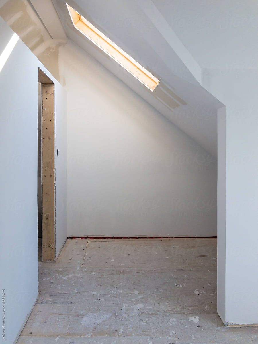 Unfinished attic space
