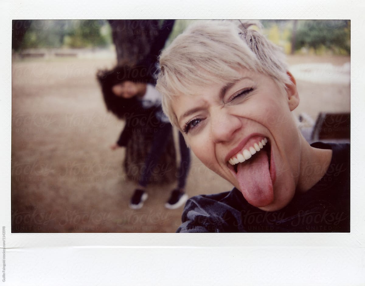 Selfie Showing Tongue By Stocksy Contributor Guille Faingold Stocksy 9262