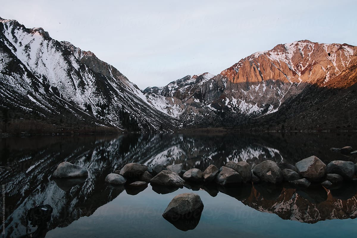 Alpine lake in California
