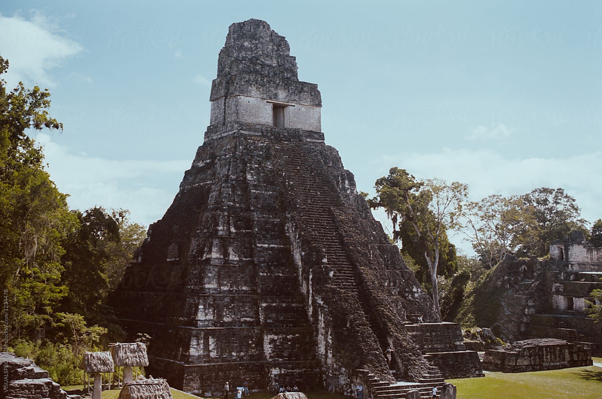 Ancient Mayan Pyramid Shot on Film