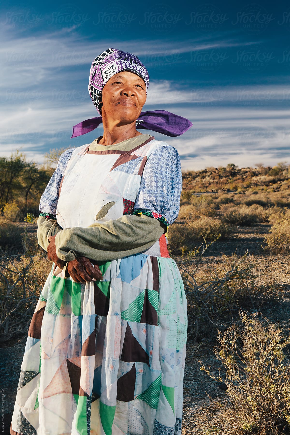 Proud Namibian Nama woman portrait