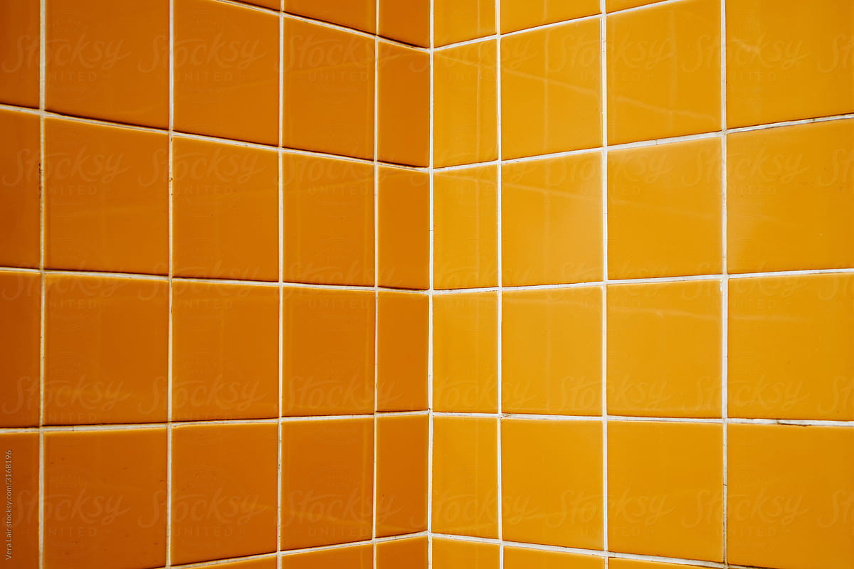 yellow Portuguese tiles