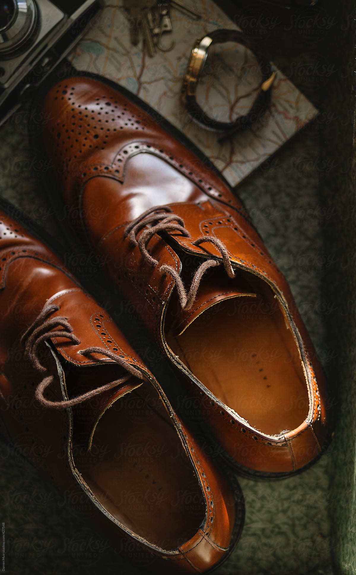vintage brogue shoes