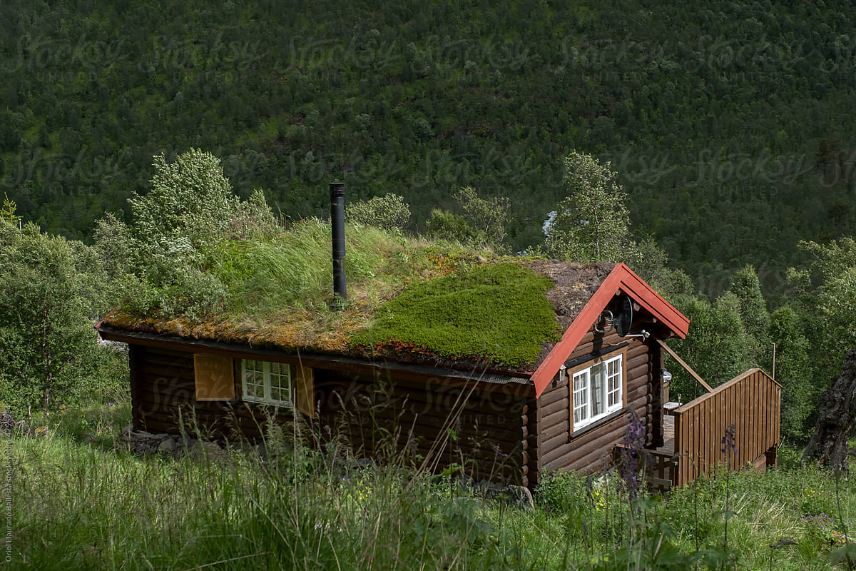 Traditional wooden house in Norway.
