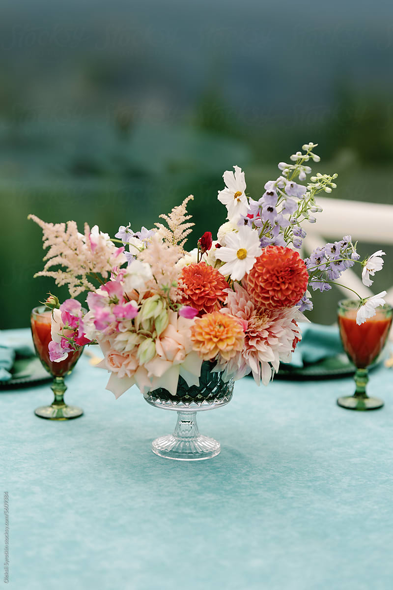 Floral art floristry table setting celebration