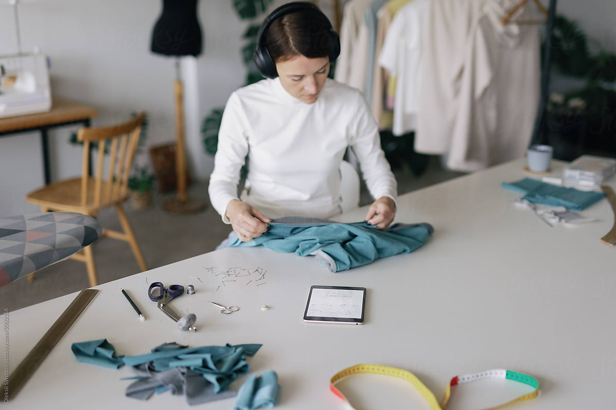 Atelier small business handmade seamstress fabric