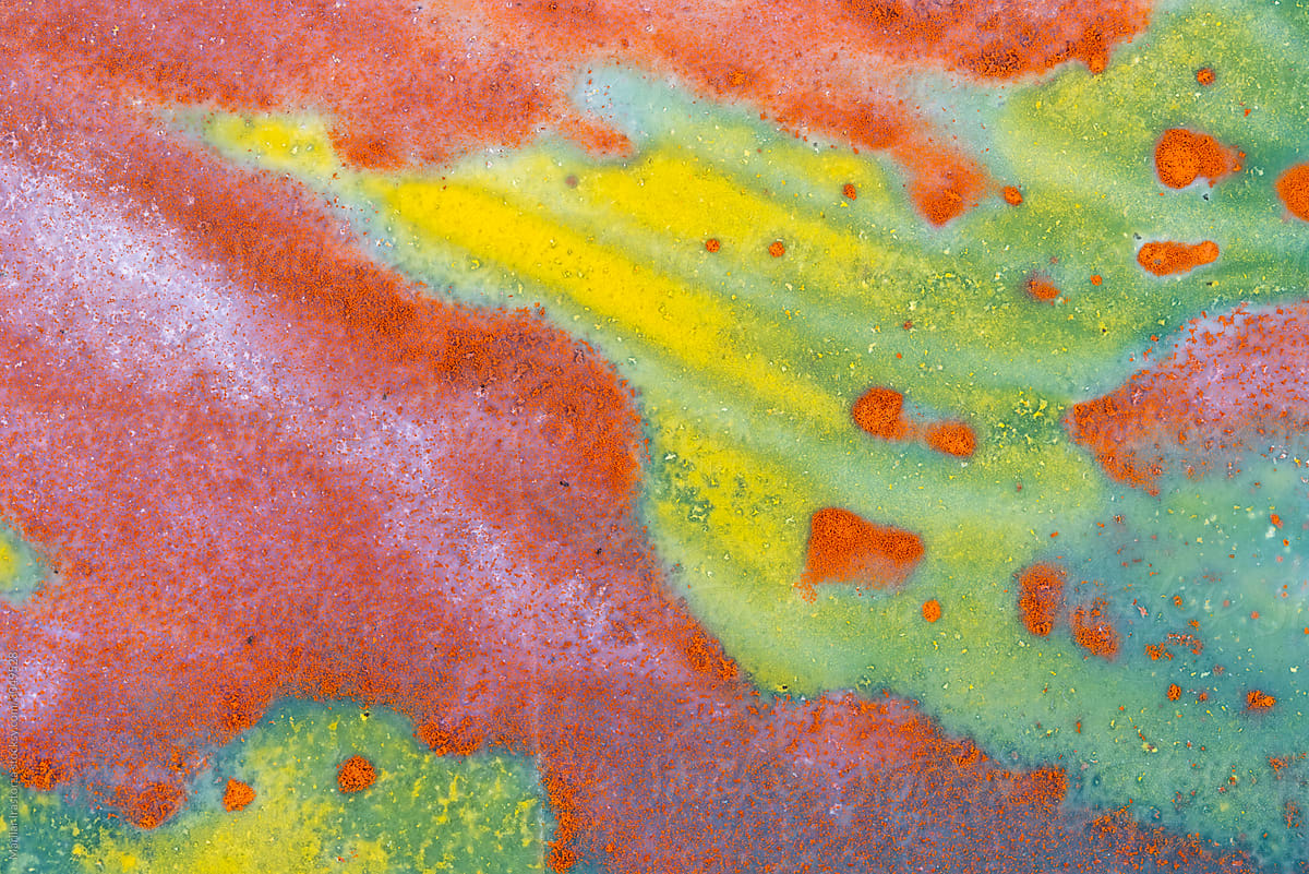 Macrophotograph Of The Detail Of A Bloodstone Rock Slab