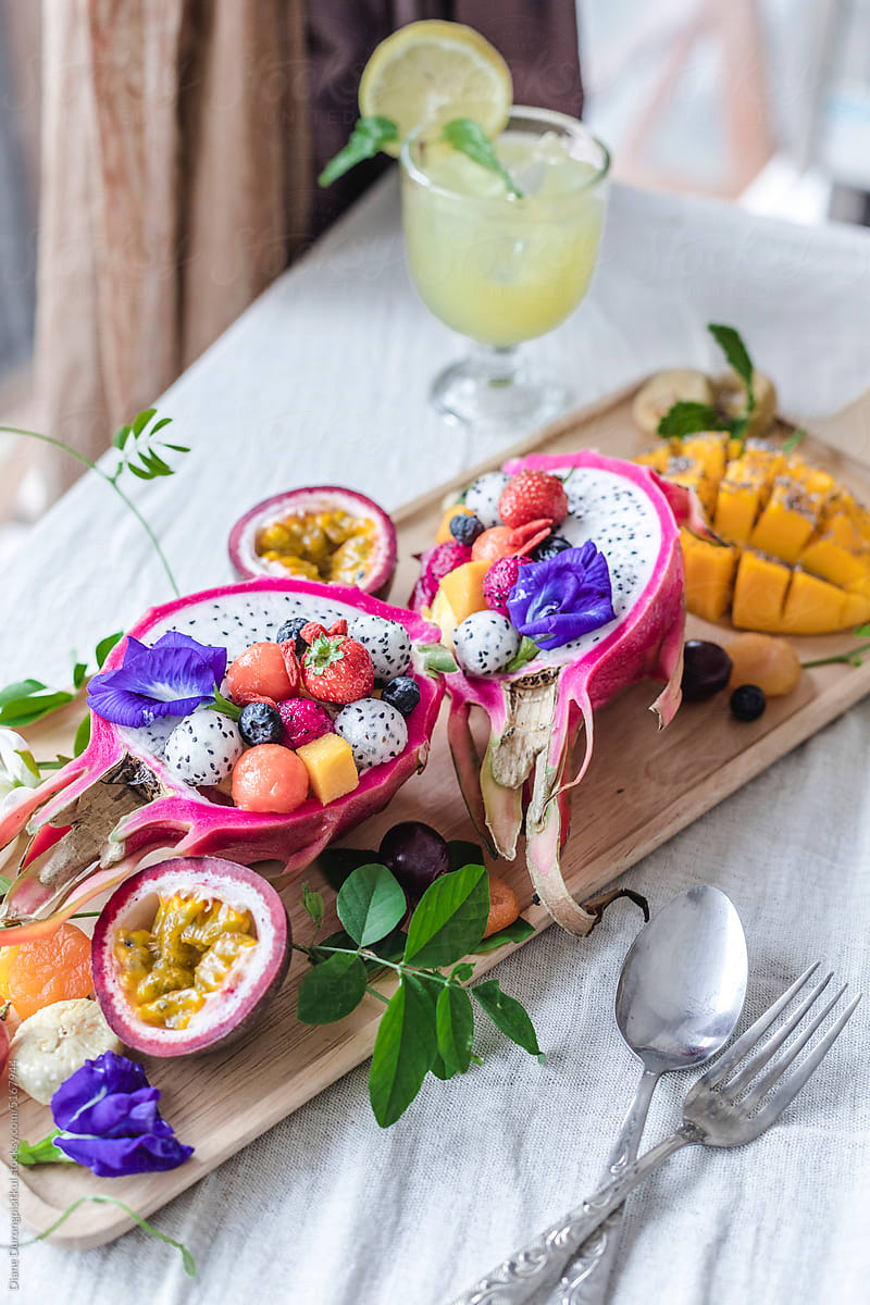 Dragon Fruit Salad bowl