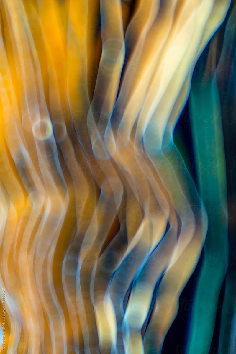 Blurry Metallic Crinkled Paper Abstract