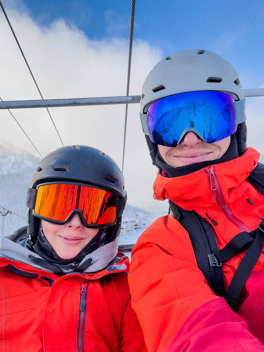 skier selfie