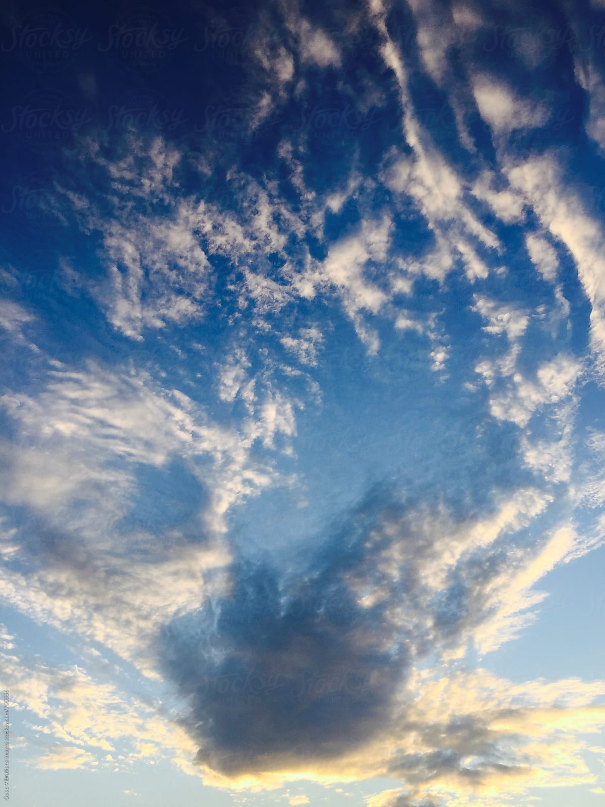 Soft Clouds Up In The Sky During Sunset by Stocksy Contributor