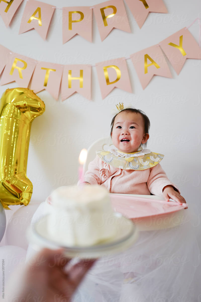 Asian baby\'s first birthday