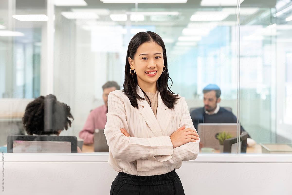 Happy asian Businesswoman Portrait