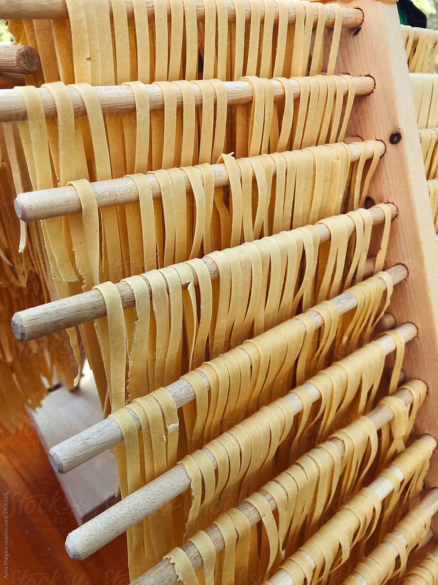 Homemade fresh Italian typical  pasta