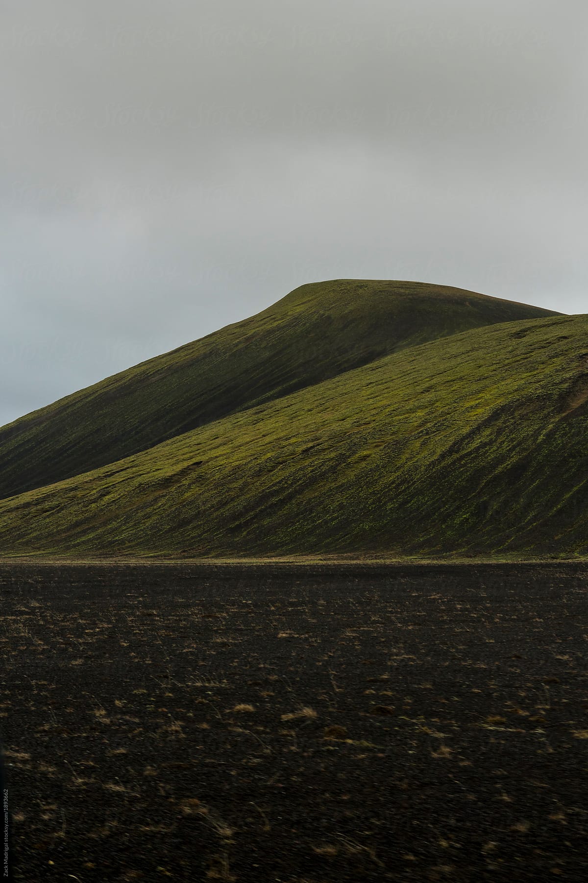 A Colorful Hill In The Barren Landscape