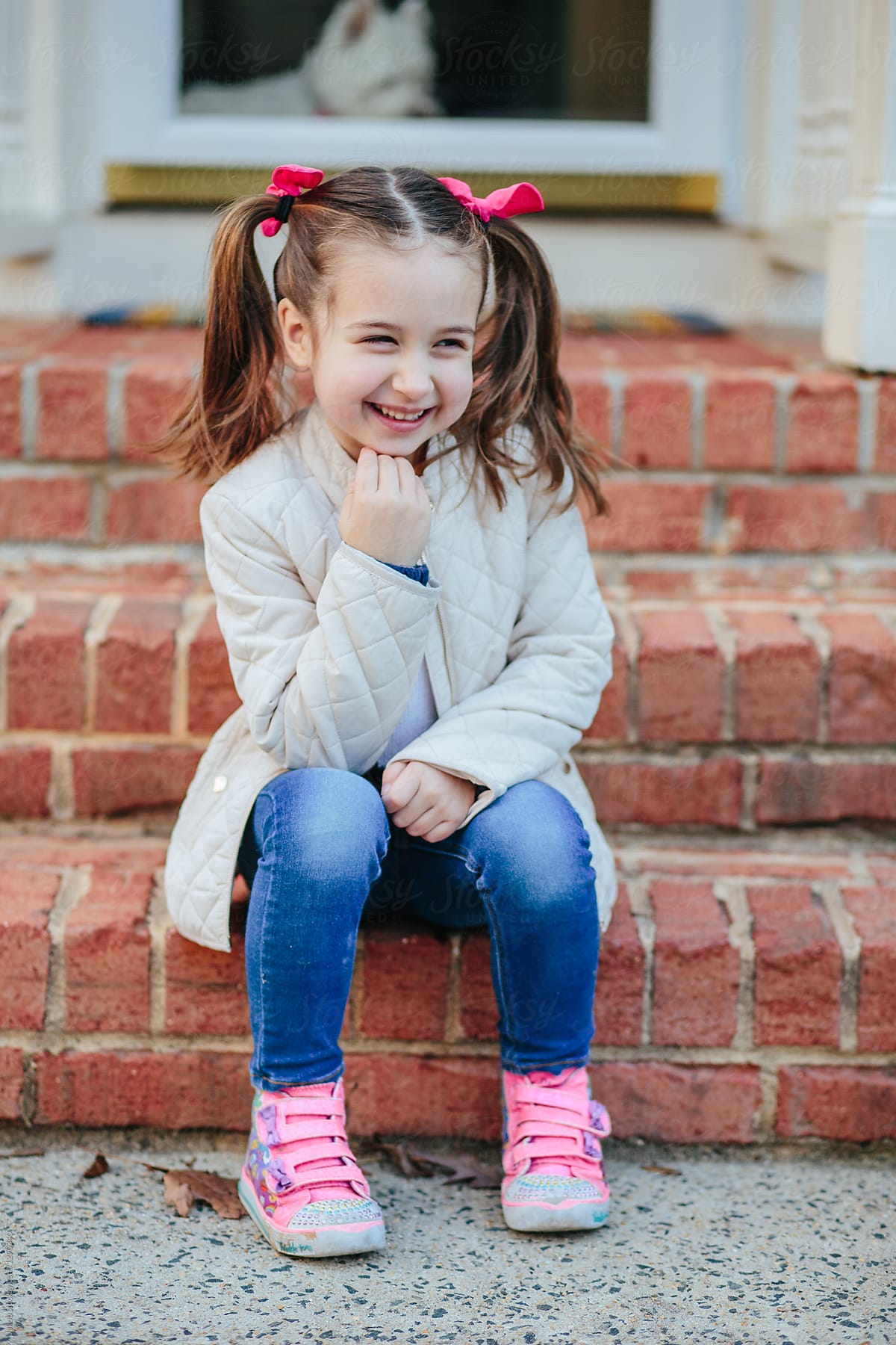 Cute Young Girl Laughing By Stocksy Contributor Jakob Lagerstedt Stocksy 