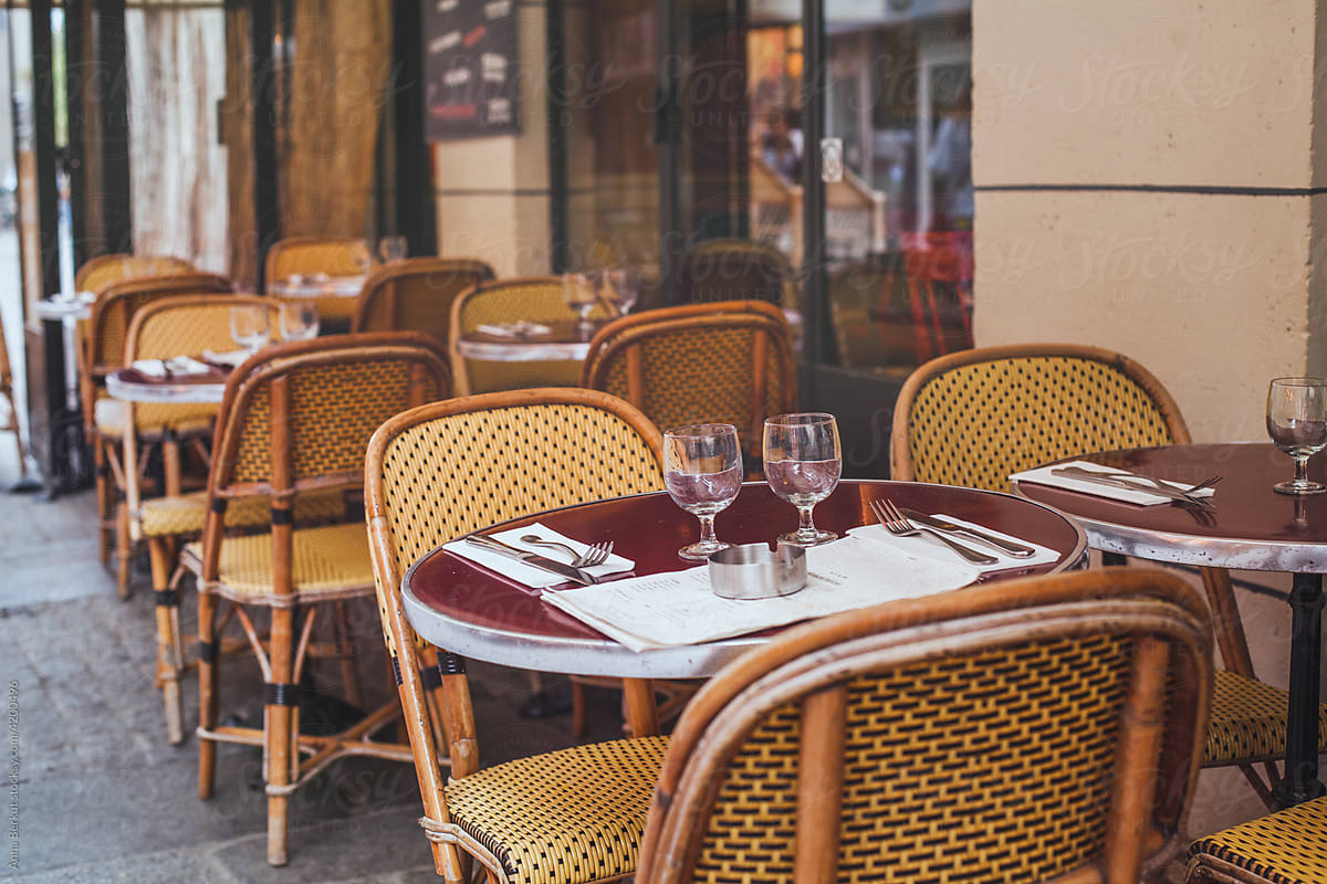 cozy cafe in Paris, restaurant, France