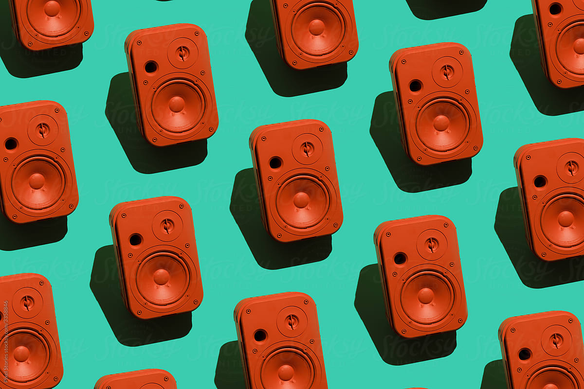 Orange speaker pattern