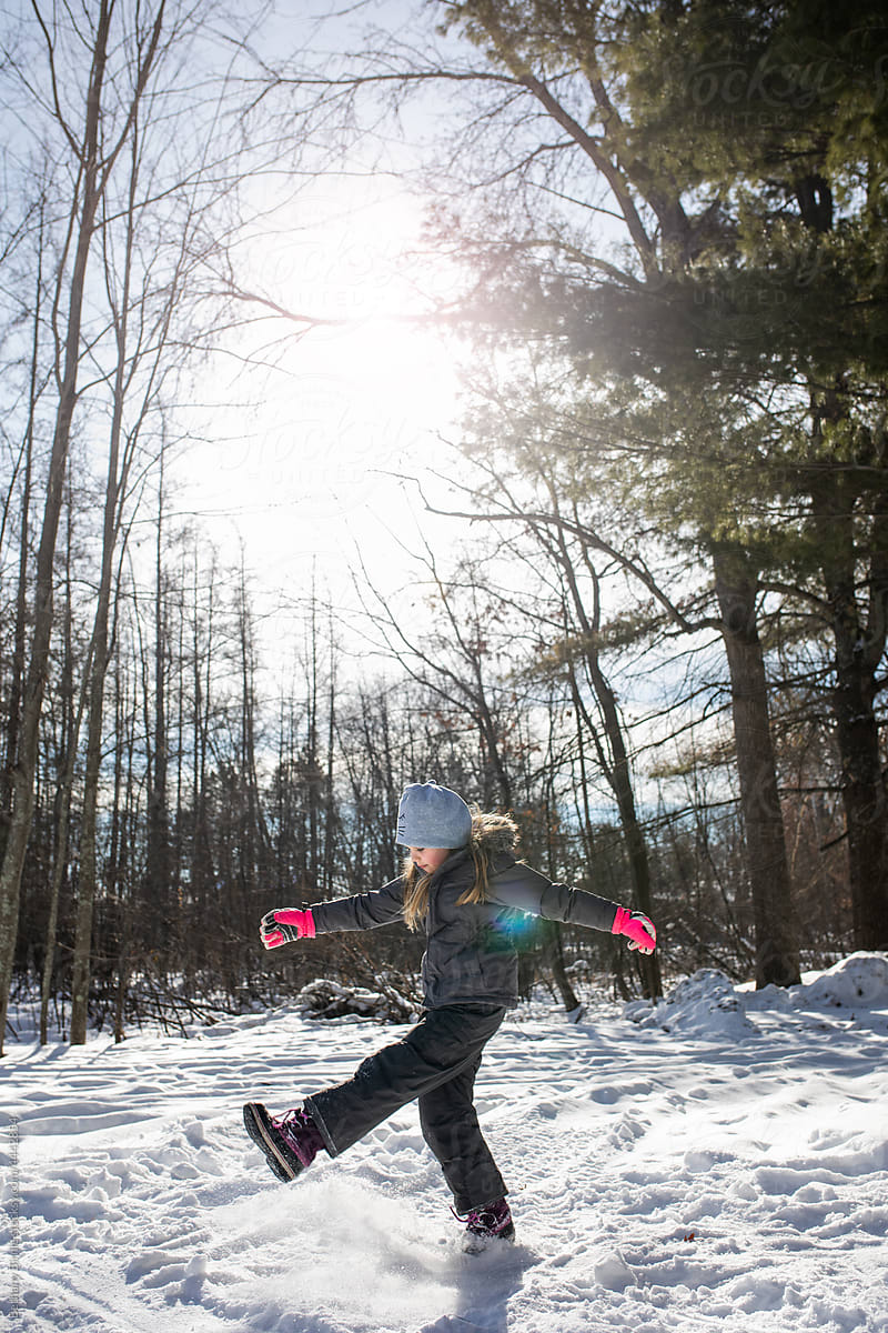 Playing in a Minnesota winter
