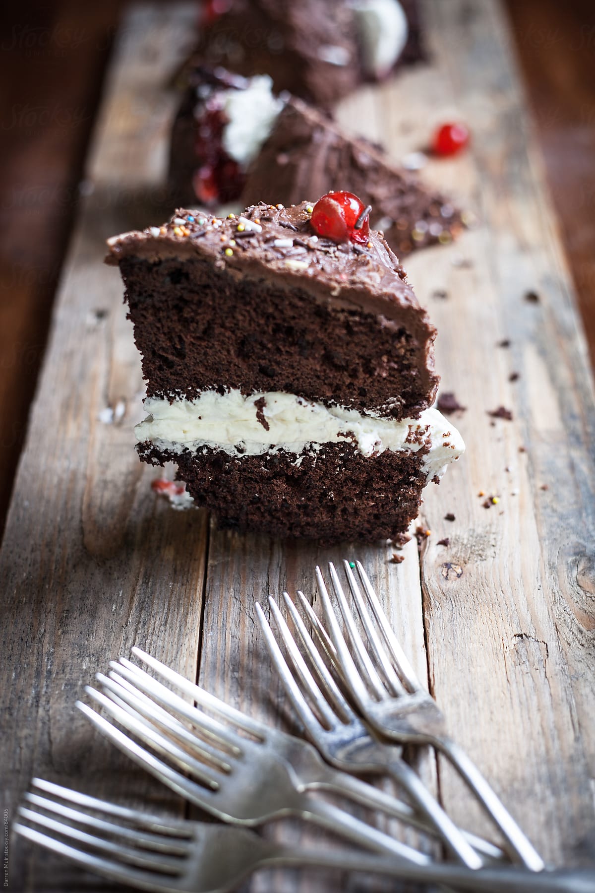 Chocolate cream cake.