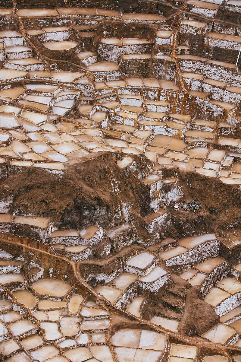 Organic Pattern - Salt Mines In Peru