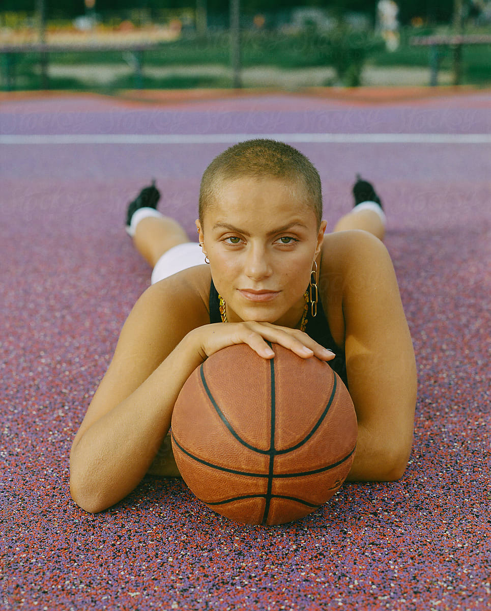Film Portrait of Female Basketball Player