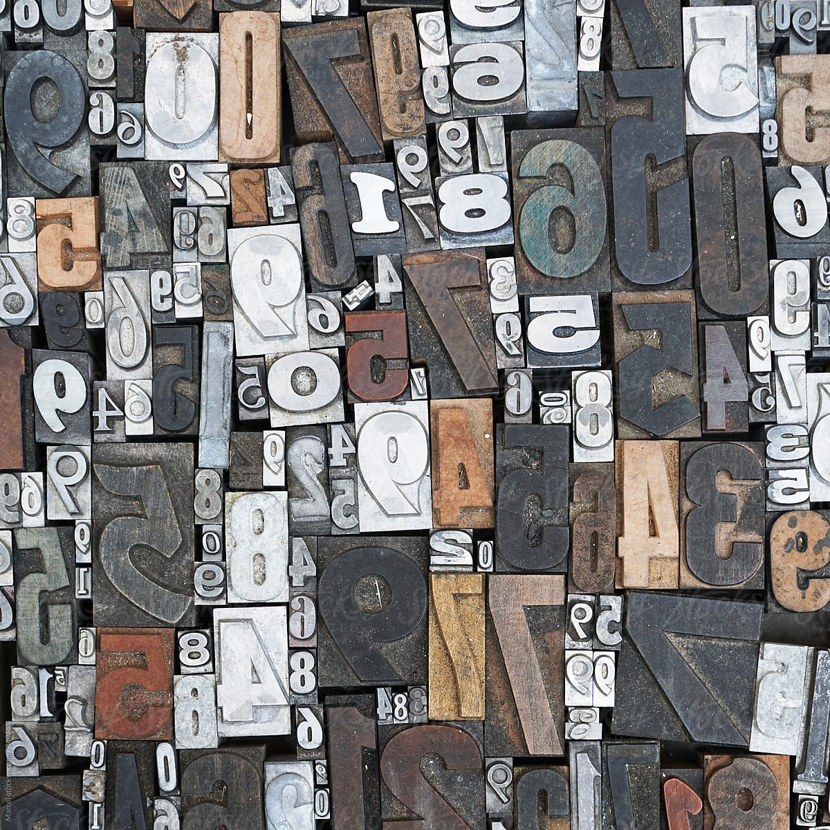 Collection of used print letters