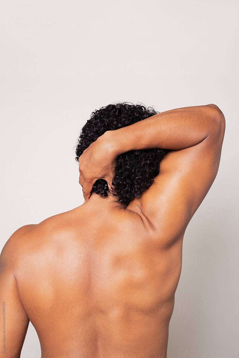 Man Stretching Neck Muscles