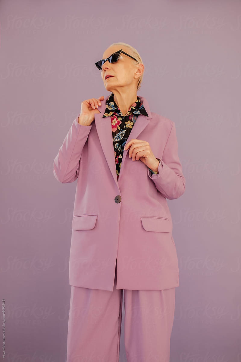 Senior Woman Fashion Portrait