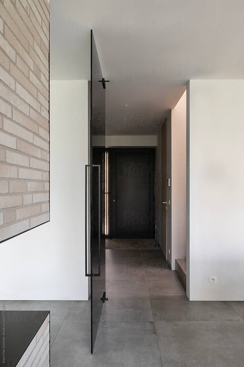 hallway in minimalist house