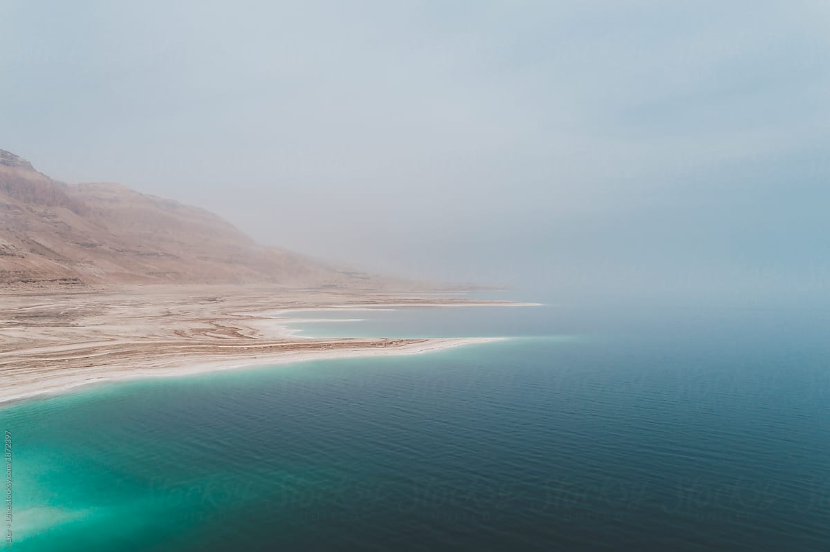 The dead sea coast in Israel
