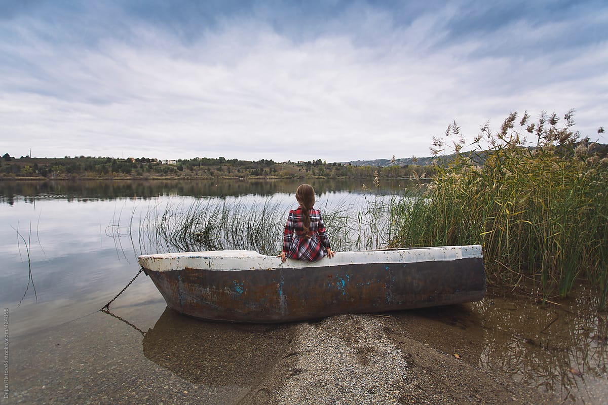 Sitting By The Lake By Dejan Ristovski