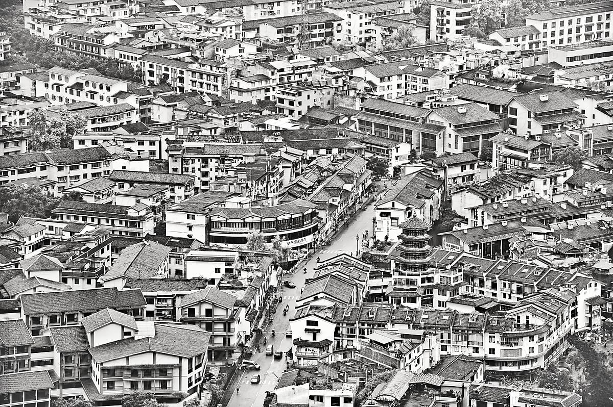 Cityscape of Yangshuo, China