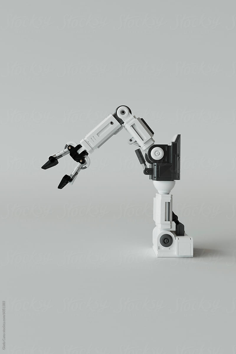 3D Render of an Industrial Robotic Arm