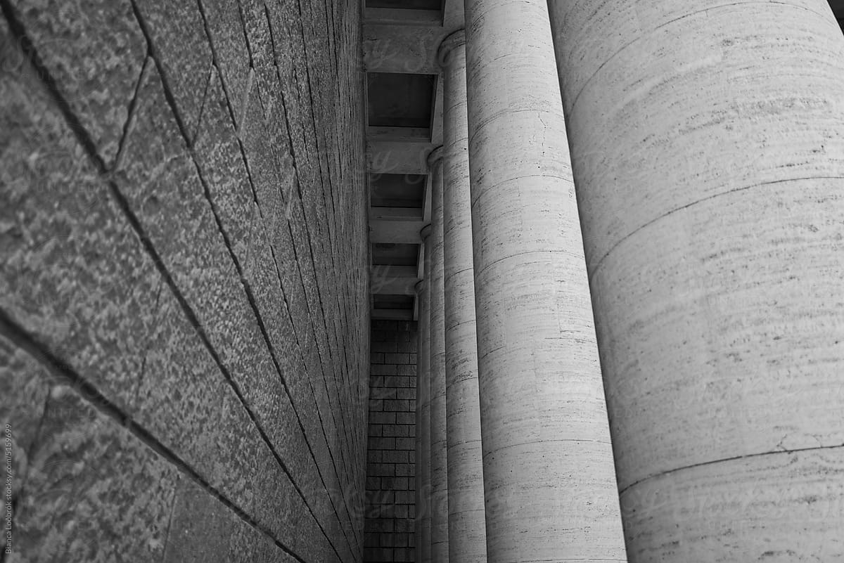 Rationalist Architecture and shapes of Rome EUR