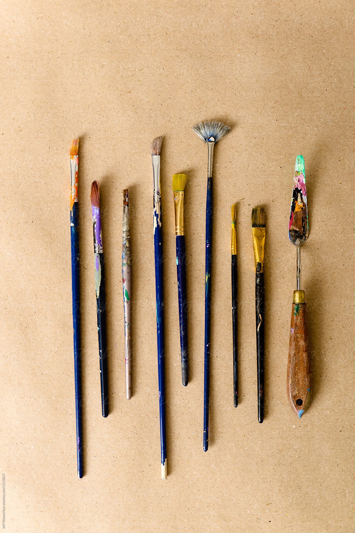 Artist\'s Brushes and Trowel