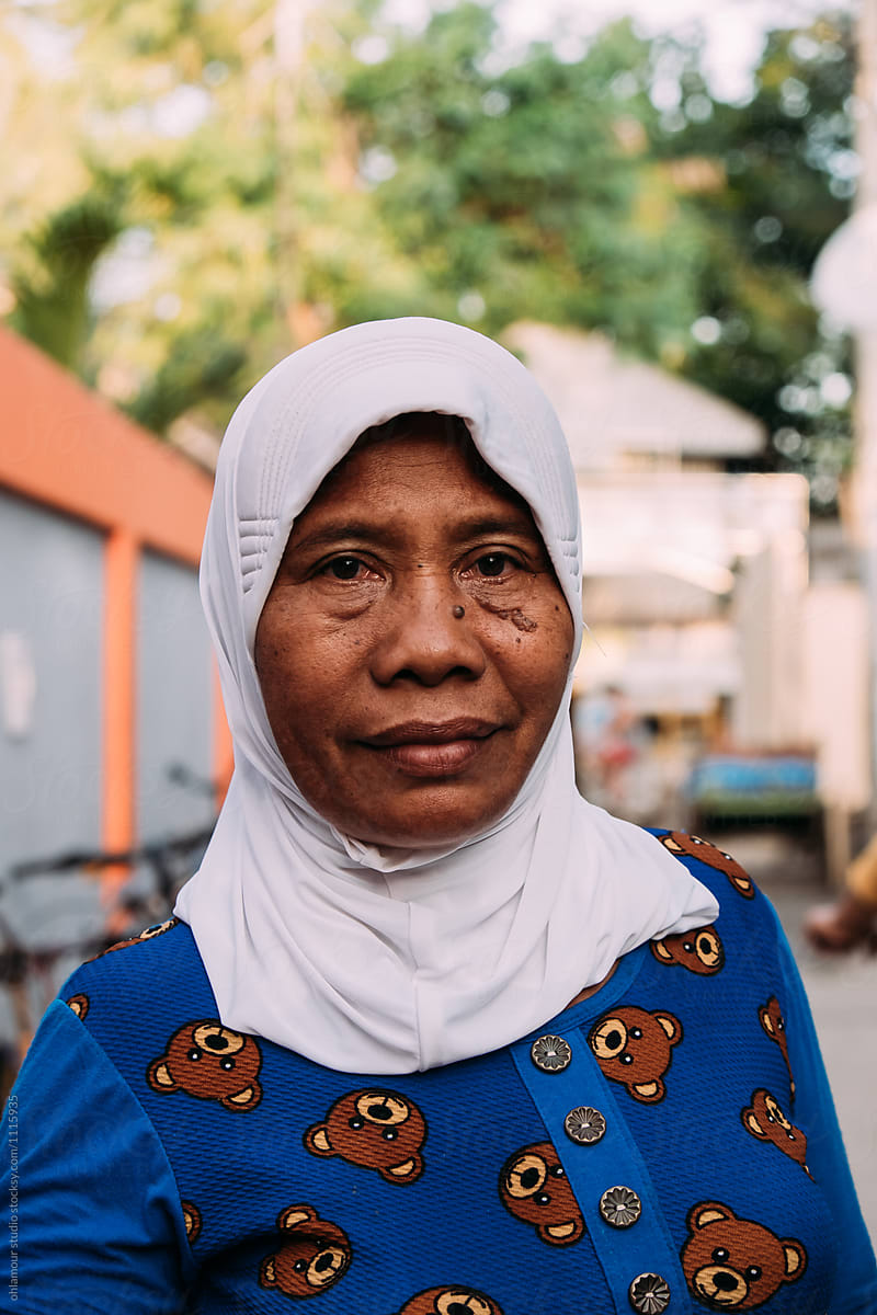 Indonesian Old Woman On Gili Islands By Stocksy Contributor Ohlamour 