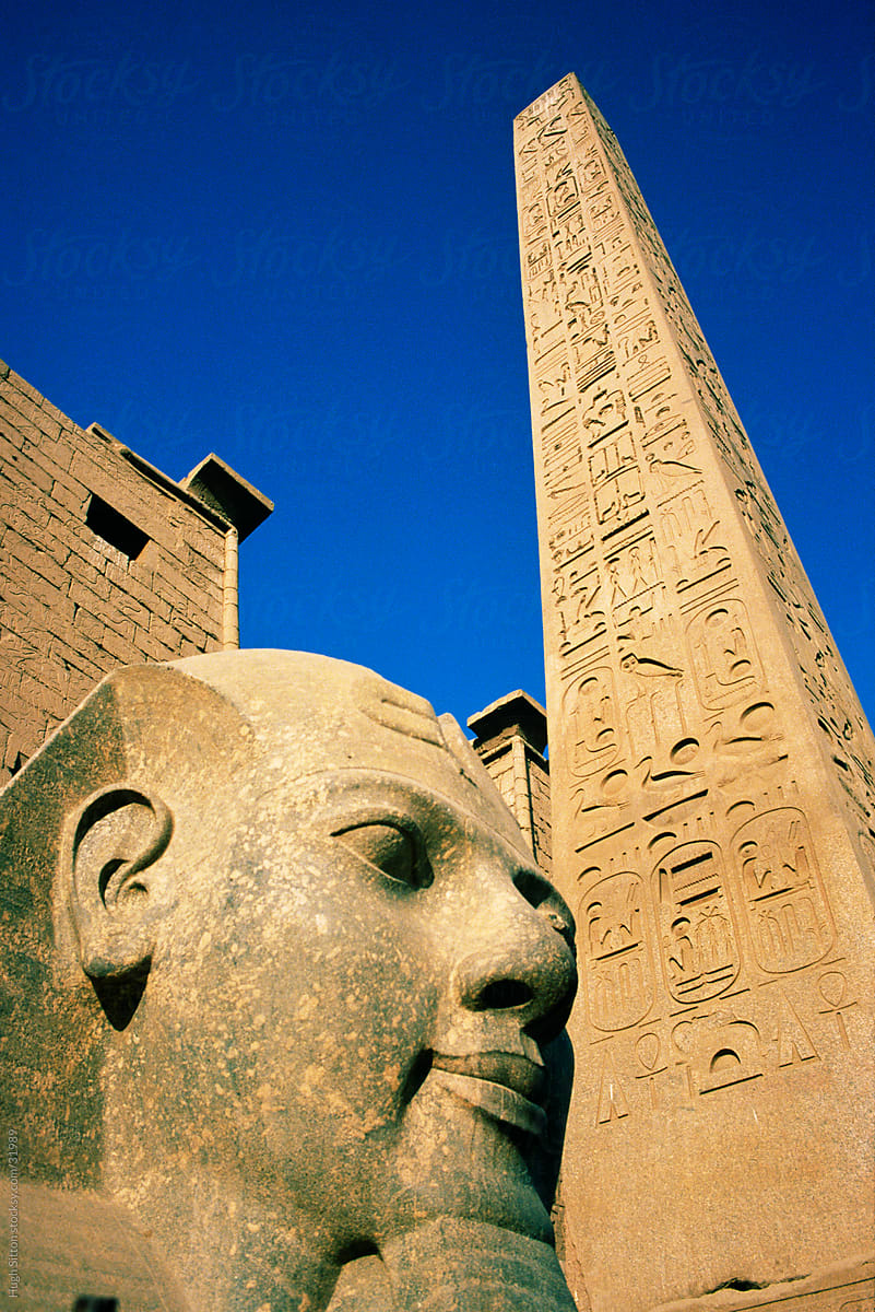 Obelisk at the Luxor Temple.