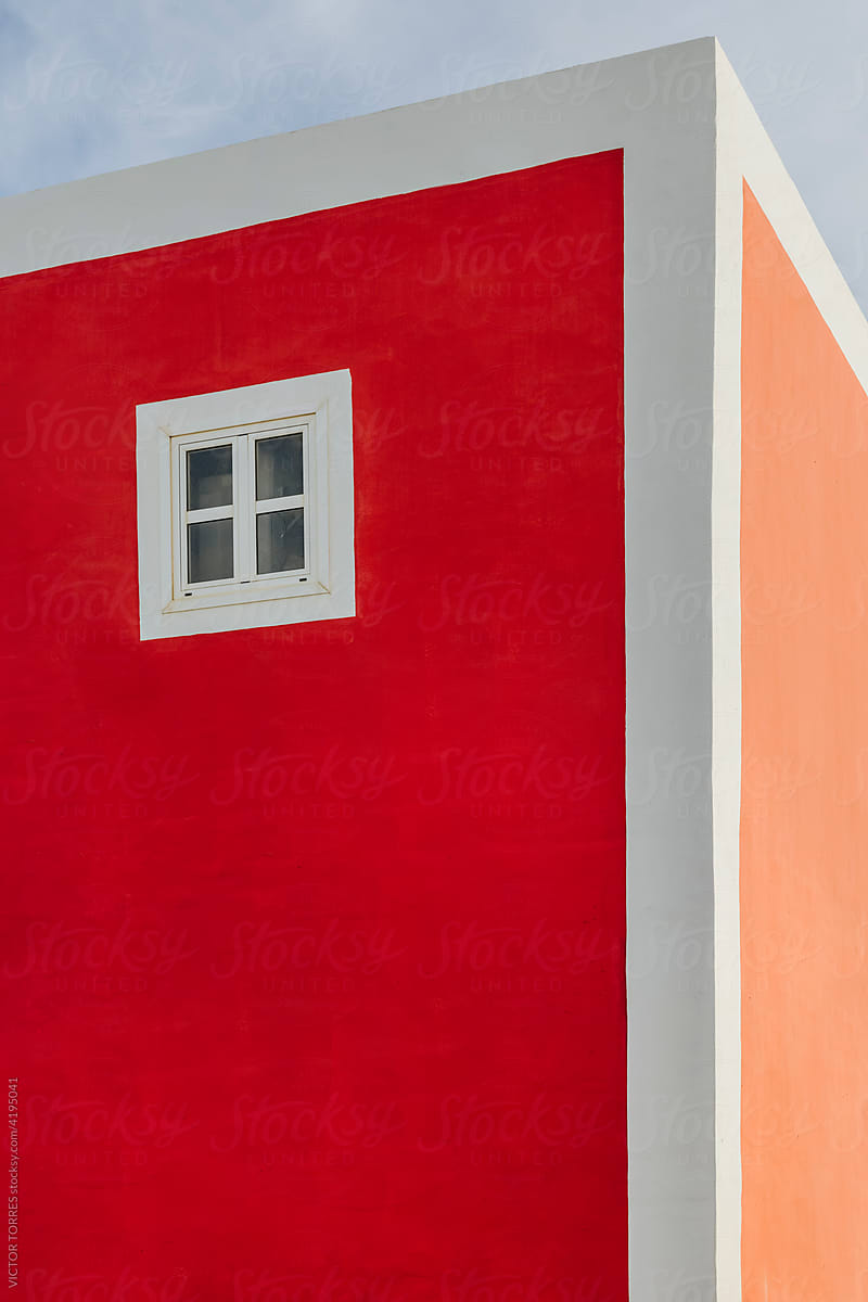 Red building detail