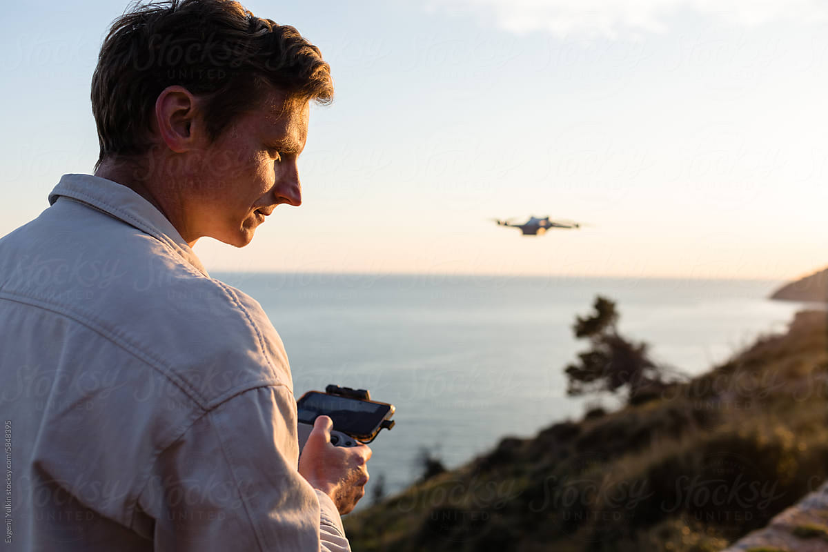 Drone operator ready to discover new landscapes