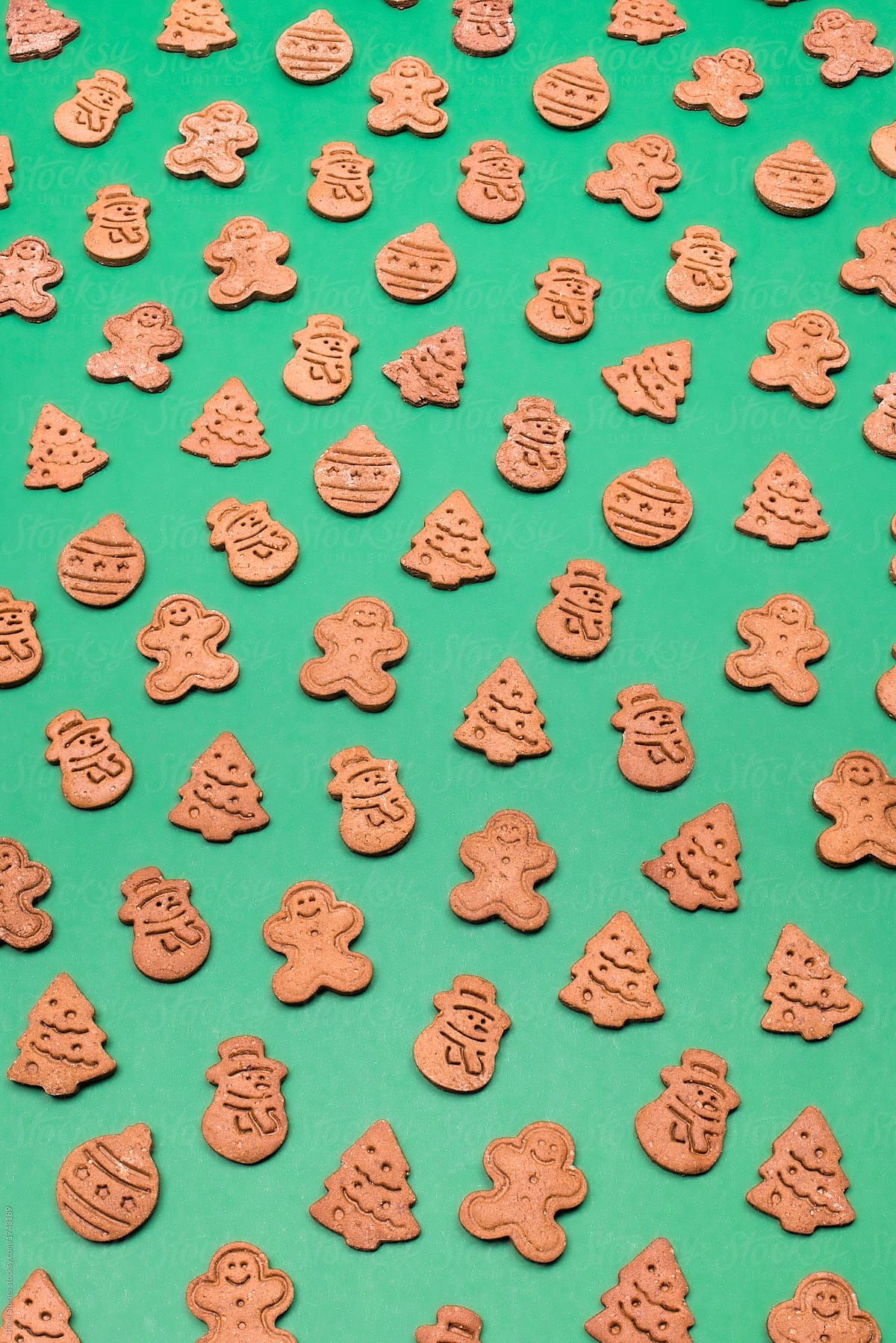 Christmas Cookies Background By Pixel Stories Stocksy United