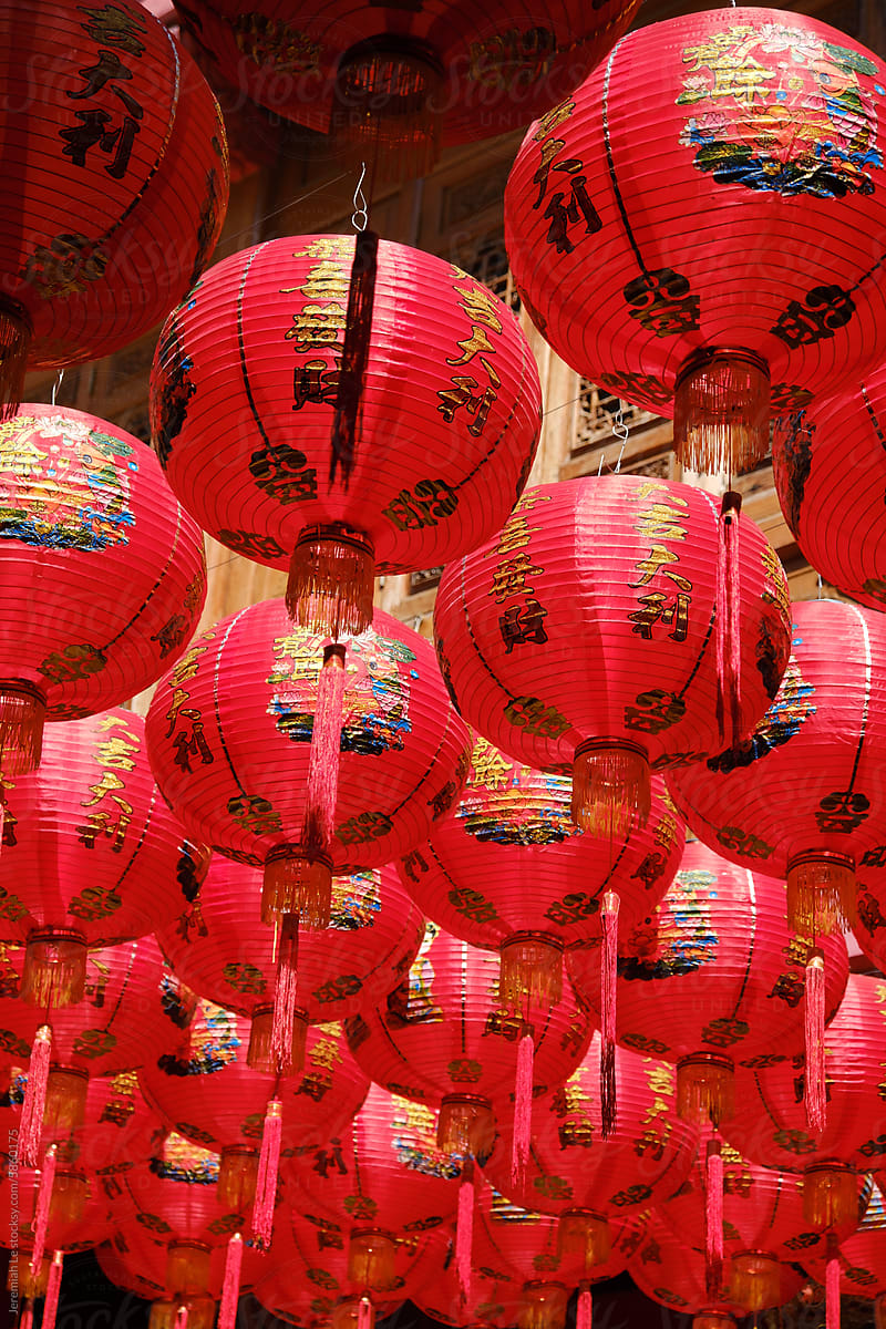 Full of red lanterns