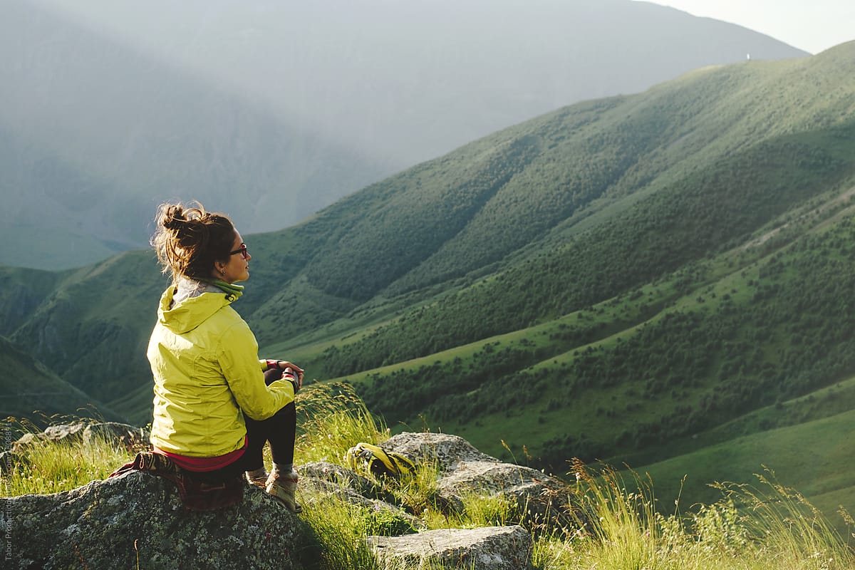 "Young Woman Hiking In The Mountains" by Stocksy Contributor "EASY 2 ...